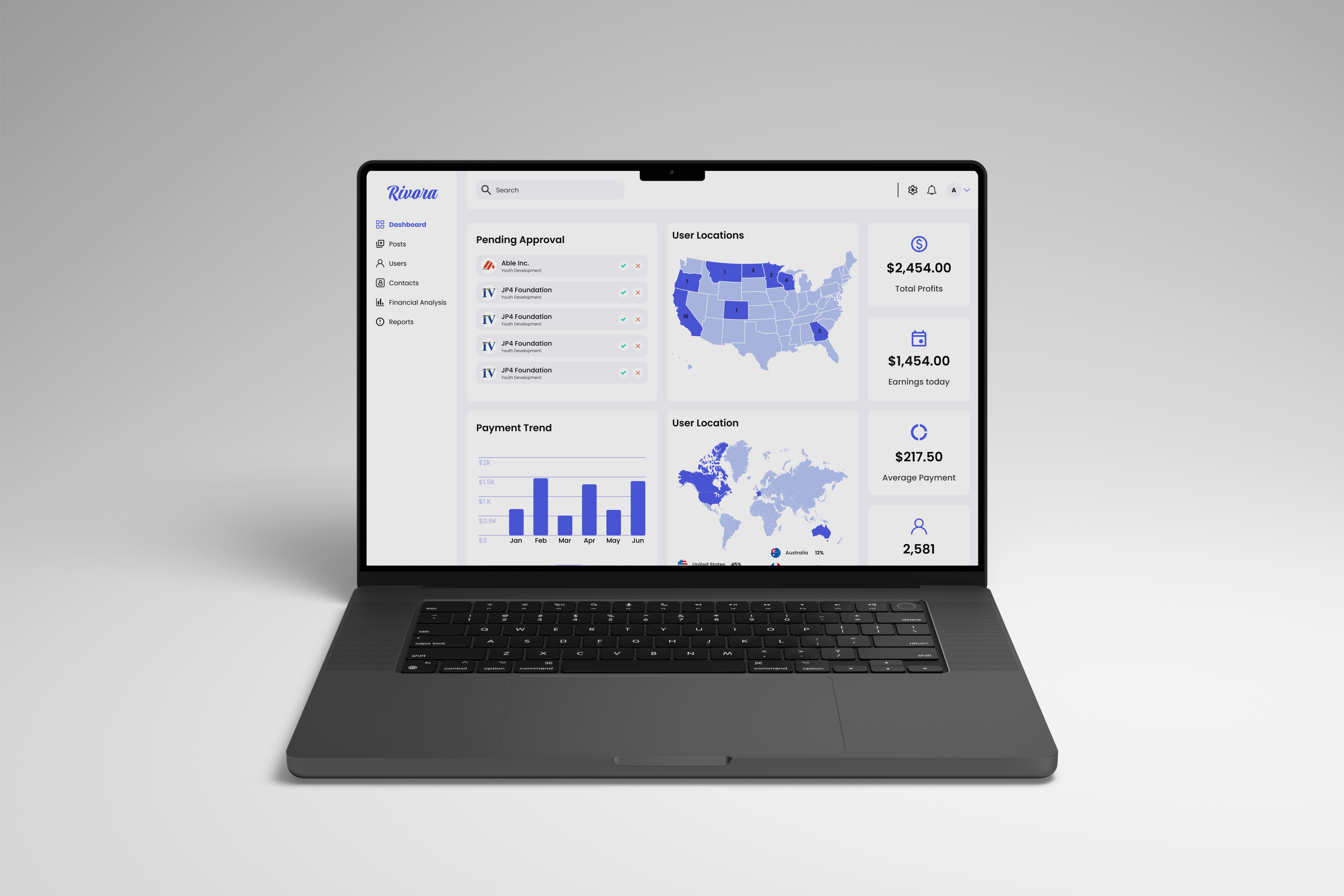 Turning Numbers Into Insights — A Financial CRM Dashboard Design admin app appdesign crm design logo ui ux vector web app