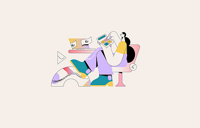 Playful Characters - minimalist style for ADHD website app branding design graphic design illustration logo typography ui ux vector