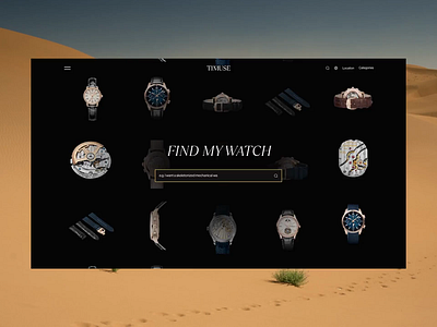 AI search feature for luxury watch brand website design 3d ai animation assistant branding e commerce ecommerce landing page luxury ecommerce luxury watch luxury website online shop product page watch website web shop website website design