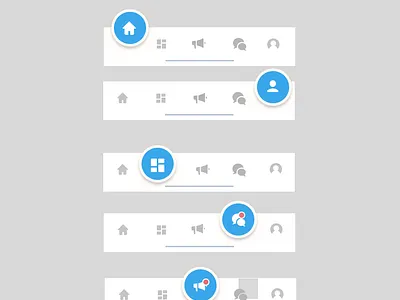Application Menu bar graphic design ui