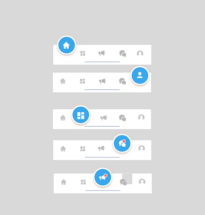 Application Menu bar graphic design ui