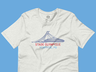 Stade Olympique | T-Shirt apparel design ballpark baseball design french graphic design illustration merchandise mlb montreal expos sports sports design vector