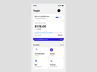 My Goal - Fintech App Design ai ai apps ai payment app design app ui design bills bills payment finance app fintech app mobile app mobile app design monthly expense payment app design product design ui ui ux user experience ux wallet wallet app
