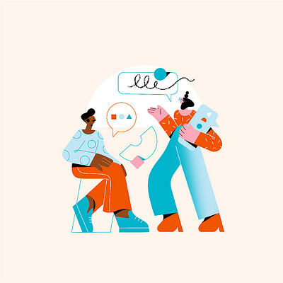 Series of illustrations for Harvard Business Publishing app branding design graphic design illustration logo typography ui ux vector