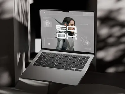 Futuristic Tech Website ai website futuristic website hero section landing page modern website robot website technology website ui ux website design