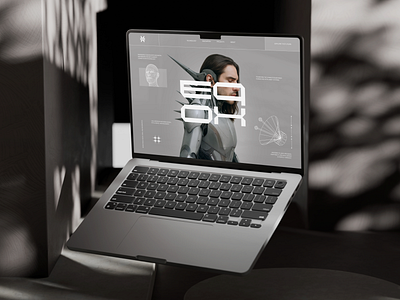 Futuristic Tech Website ai website futuristic website hero section landing page modern website robot website technology website ui ux website design