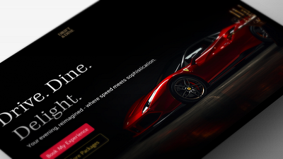 Website Landing Page Design app dailyui dark mode landing page luxury car ui ux web webapp website