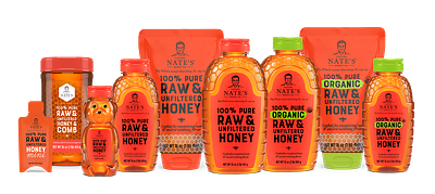 Nature Nate's Honey Co. Packaging Re-Brand branding cpg design graphic design packaging