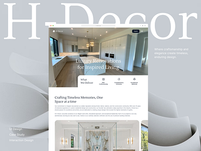 Modern Home Décor E-commerce Website ecommerce website home design website housing website landing page design mordern website real estate website saas website