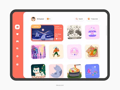 iOS mobile app for kids / UI/UX design app graphic design illustration ios ui ui ux