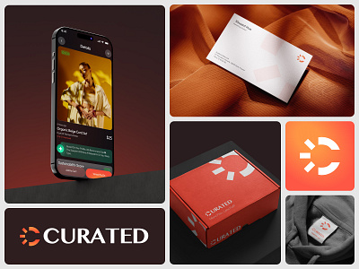 Curated - AI Wardobe E Commerce App Branding ai ai clothing branding aidesign appdesign branding clothing clothing branding e commerce branding fashion fashion branding minimaldesign mobile mobile ux mobileapp modernui outfit app outfit branding uidesign uiux uxdesign