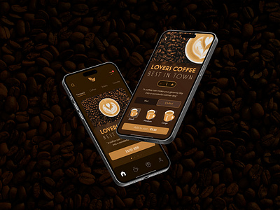 Lovers Coffee App - Concept design app branding design graphic design icon illustration logo ui ux vector