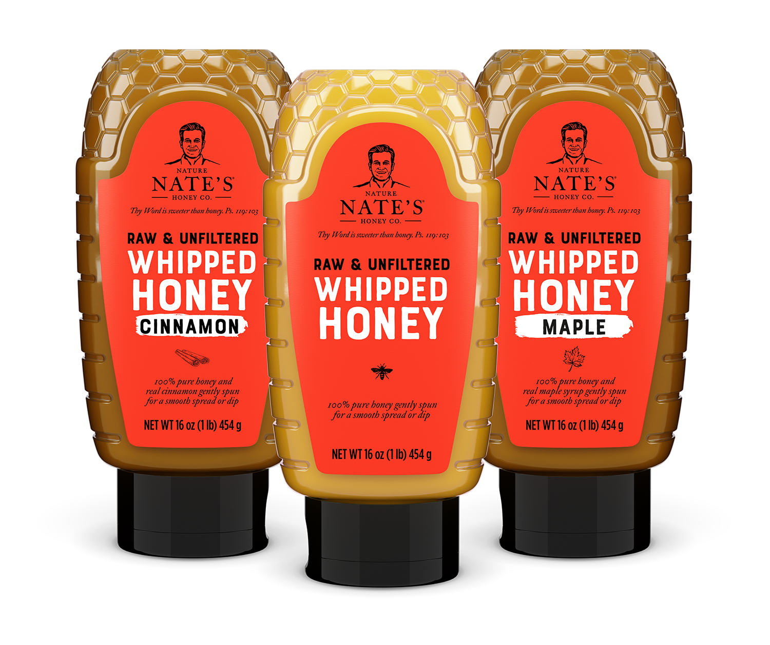 Nature Nate's Honey Co. Whipped Honey Packaging by Medea Peabody on