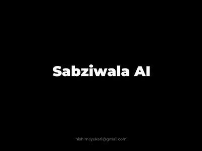 Sabziwala AI ai animation app design branding design illustration jitter motion graphics ui uiux webdesign