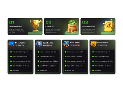 Game Components 3d animation app branding design graphic design illustration logo mobile motion graphics ui ui design uiux ux