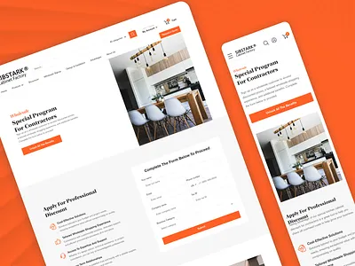 Sibstark - Product page and special program brand clean design drumncode ecommerce home page kitchen design landing page product responsive ui uiux ux web web design web development website