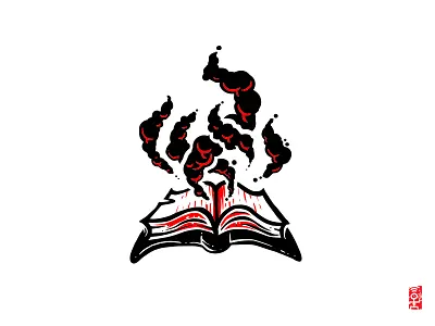 Magic tome - logo design branding cartoon dungeon master fantasy illustration logo logo design magic rpg spellbook wizard