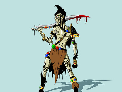 Githyanki illustration character design fantasy illustration