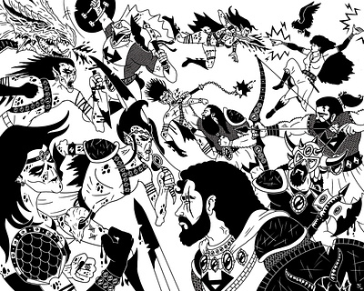 Dungeons & Dragons Githyanki background character design fantasy graphic design illustration