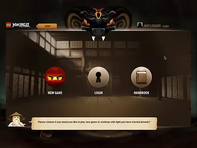 LEGO Ninjago: Online Game animation game gaming lego motion graphics ninjago ui ux website