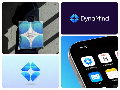 DynaMind - technology, saas, ai logo design ai ai company logo ai logo ai saas logo analytics artificial intelligence brand identity branding creative logo digital identity design logo logo design logo design ideas logo designer saas software logo startup logo technology