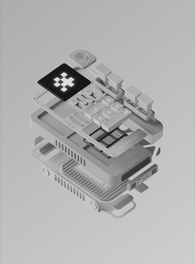 SOUNDBOY 3d b3d bblender3d blender graphic design illustration player render
