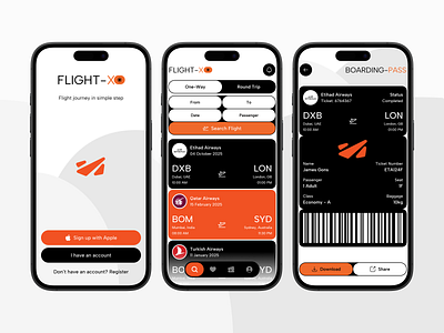 Flight Booking App UI air ticket app app design booking booking ui design flight flight app flight booking mobile app search flight ui ui design ux