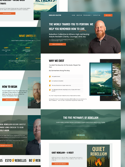 Wild Rebellion Retreats — Nature-Inspired Coaching Website for D design inspiration