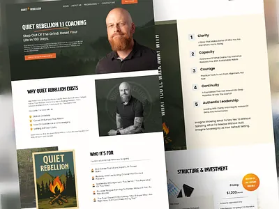 A Modern Coaching Website for Clarity & Transformation design inspiration