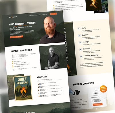 A Modern Coaching Website for Clarity & Transformation design inspiration
