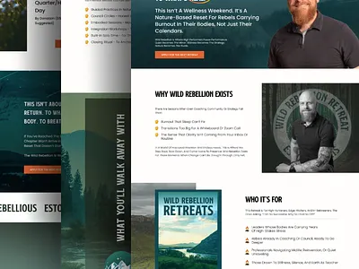 Nature-Inspired Coaching Website for Deep Renewal design inspiration