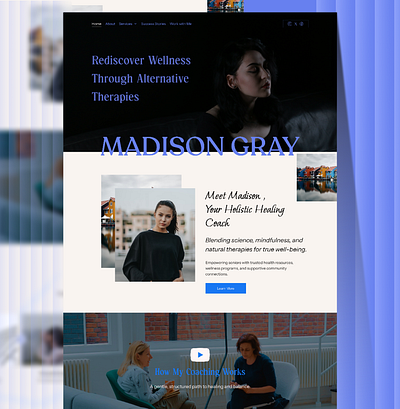 Therapeutic Wellness Website — Calm & Soulful Design design inspiration