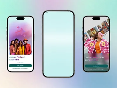 AI Fashion Assistant App UI/UX Design - Splash Screen Animation ai animation ai design ai ecommerce ai startup app animation conversion optimization cro app ecommerce ui fashion app figma animation gestalt principles ideatedlab micro interactions minimal ui motion design splash screen ux animatiomnm