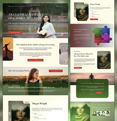 Life Coach Website — Guiding Transformation design inspiration