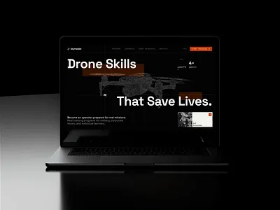 UI/UX Website for Mil-Tech Company animation b2b b2c company design drones logo ui uiux ux webdesign website