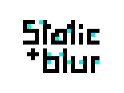 Static & Blur (Byte light) blur blurred branding byte digitized digits linear logo music photographers pixels san francisco static