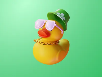 Playful Duck Character – 3D CG, Fun Exploration 3d 3d art 3d concept design 3d design 3d digital art 3d graphic 3d graphics 3d illustration 3d visual cg cg art character character design colorful cute funny illustration illustration art render