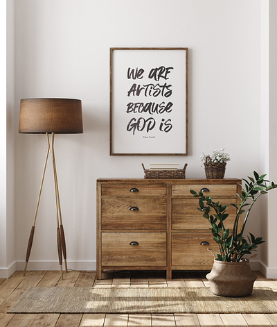"We are Artists" Print graphic design prints vector wall art