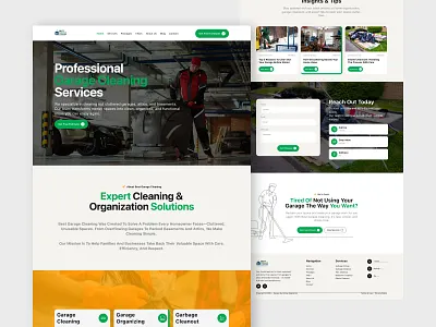 Best Garage Cleaning Website Redesign figma landing page product design ui ui design ui ux design ux