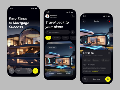 Real Estate Mobile App – Find Your Dream Home, Effortlessly app appdesign booking crm housingapp ios management mobile app mobileappdesign property propertyapp real estate realestateapp saas service smarthome uidesign uxdesign