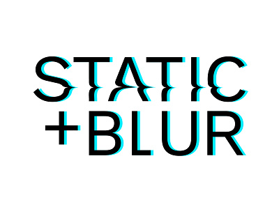 Static & Blur (Slight Glitch) branding distort glitch logo music photographers san francisco