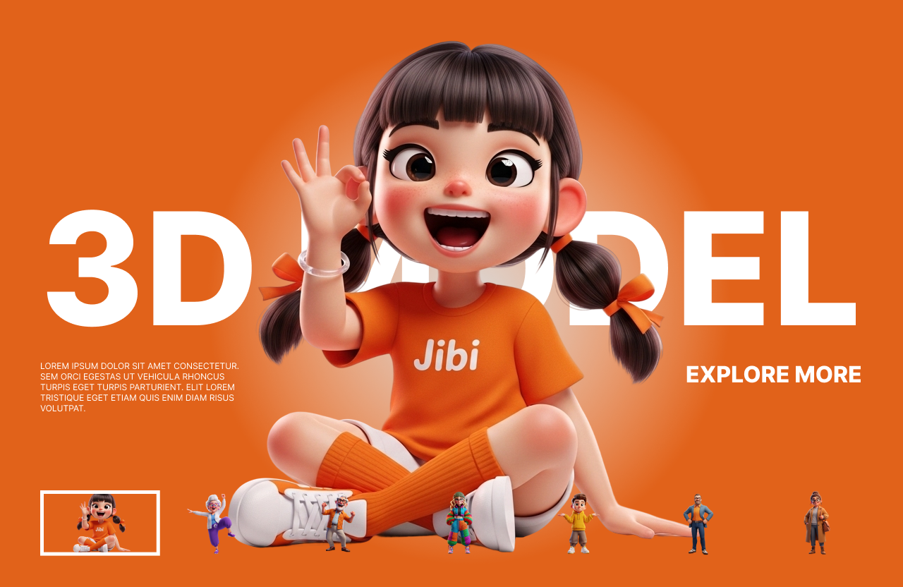 ✨ Animated Website Design in Figma 3d 3d character animation character christeena figma website prototype illustration