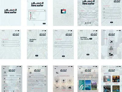 UI Travil app branding graphic design logo ui