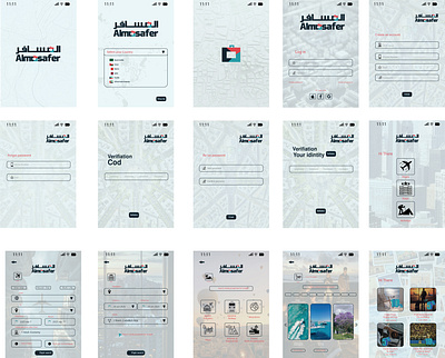 UI Travil app branding graphic design logo ui