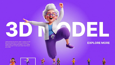 When Grandma Went 3D design case study ui