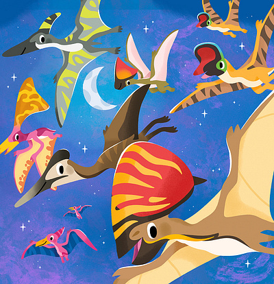 Prehistoric night shift 🌌✨ 🦖 3d animation app branding design flat graphic design icon illustration illustrator logo minimal motion graphics typography ui ux vector web web design website