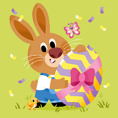 Happy Easter Monday from your fluffy friends 🐰 🐥 🥚🦋 3d animation app branding design flat graphic design icon illustration illustrator logo minimal motion graphics typography ui ux vector web web design website