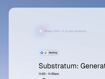 AI Assistant for Focused Work ai ai assistant animation app artificial intelligence assistant calendar chatgpt dashboard deepseek design gemini interaction meeting productivity saas task management ui web web app