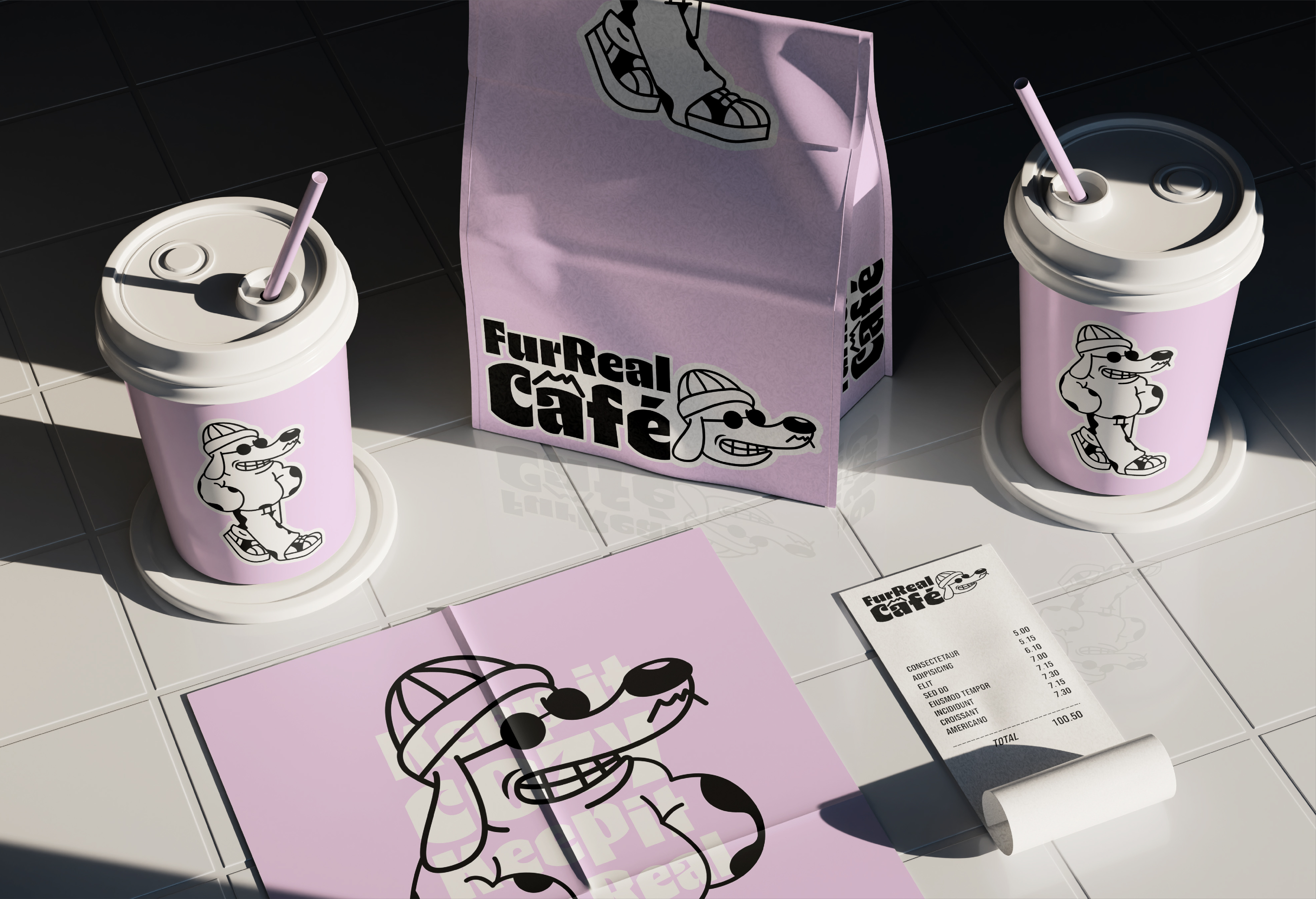 Café Branding | logo design | brandbook | mockup brand brandbook branding cup design dog graphic design illustration logo minimal