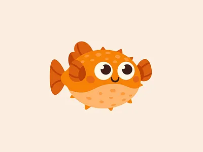 Bubbles - Inhale & Exhale animation cartoon character fish illustration inhale meditation vector